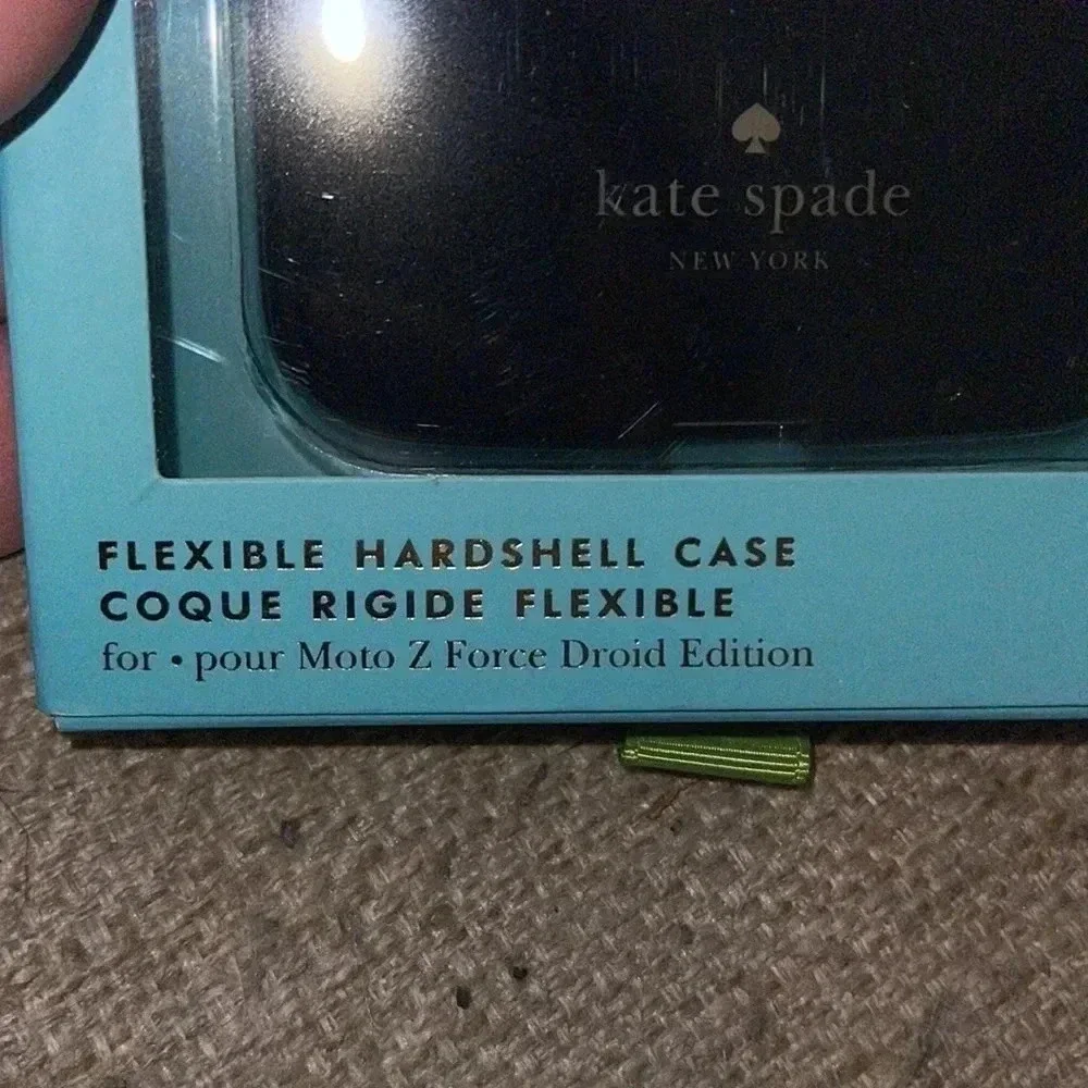 Kate Spade Flexible Hardshell Case for Moto Z Force Droid NIB - H